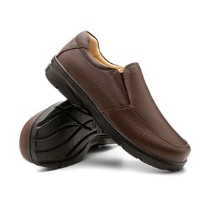 Sapato Casual Doctor Shoes Esporão em Couro 5300 Marrom
