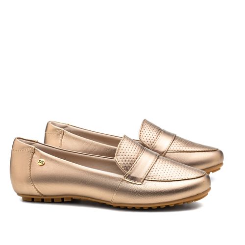 Mocassim Doctor Shoes Couro 1177 Prata Velho