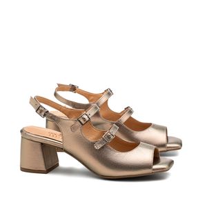 Sandália Doctor Shoes Couro 56032 Prata Velho