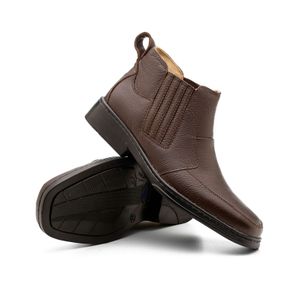 Bota Doctor Shoes Couro 915 Marrom