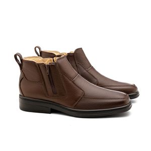 Bota Doctor Shoes Couro 916 Marrom