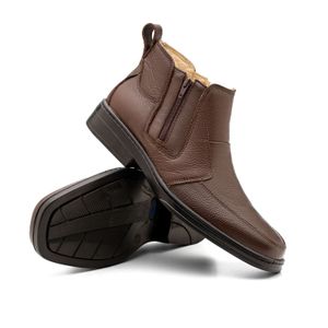 Bota Doctor Shoes Couro 916 Marrom