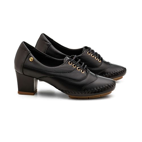Sapato Salto Doctor Shoes Couro 790 Preto