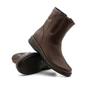 Bota Doctor Shoes Couro 372 Marrom