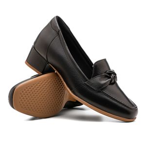 Mocassim Doctor Shoes Oxford Couro 1480 Preto