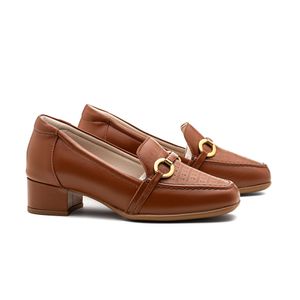 Mocassim Doctor Shoes Oxford Couro 1495 Terracota