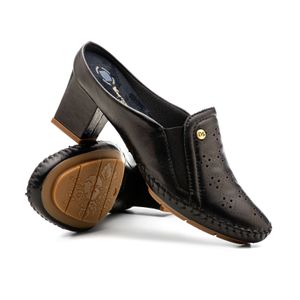 Sapato Salto Doctor Shoes Couro 799 Preto