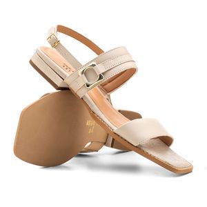 Sandália Doctor Shoes Couro 817 Off White