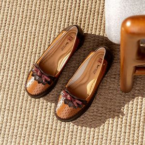 Sapato Anabela Doctor Shoes Couro 7801 Marrom/Camel/Jambo