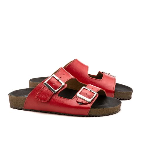 Papete Doctor Shoes Couro 214 Framboesa