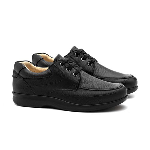 Sapato Casual Doctor Shoes Couro 3066 Preto