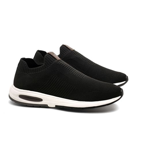 Tênis Doctor Shoes knit 59410 Preto/Chumbo