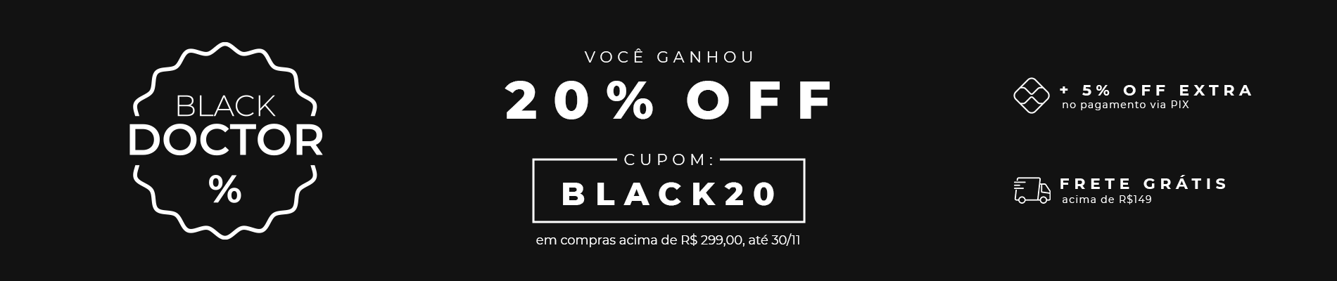 Cupom Black20